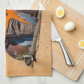 ナミビアのソリティアにある古い廃車 キッチンタオル (四つ折り)