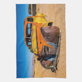 ナミビアのソリティアにある古い廃車 キッチンタオル