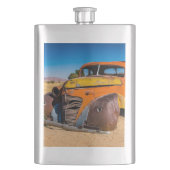 ナミビアのソリティアにある古い廃車 フラスク (正面)