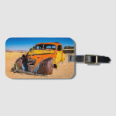 ナミビアのソリティアにある古い廃車 ラゲッジタグ (正面横)