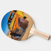 ナミビアのソリティアにある古い廃車 卓球ラケット (横)