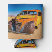 ナミビアのソリティアにある古い廃車 缶クーラー (正面)