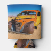 ナミビアのソリティアにある古い廃車 缶クーラー (裏面)