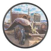 ナミビアのソリティアにある古くて捨てられた#3車 アイスホッケーパック (正面)