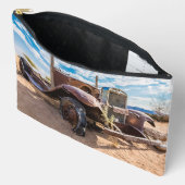 ナミビアのソリティアにある古くて捨てられた#3車 アクセサリーポーチ (見開き)