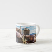 ナミビアのソリティアにある古くて捨てられた#3車 エスプレッソカップ (正面右)