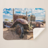 ナミビアのソリティアにある古くて捨てられた#3車 シェルパブランケット (正面(横))