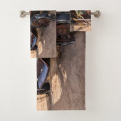 ナミビアのソリティアにある古くて捨てられた#3車 バスタオルセット (インサイチュ)