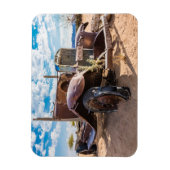 ナミビアのソリティアにある古くて捨てられた#3車 マグネット (縦)