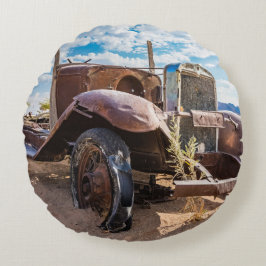 ナミビアのソリティアにある古くて捨てられた#3車 ラウンドクッション