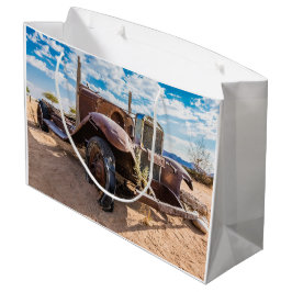 ナミビアのソリティアにある古くて捨てられた#3車 ラージペーパーバッグ