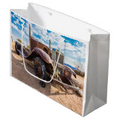 ナミビアのソリティアにある古くて捨てられた#3車 ラージペーパーバッグ (正面アングル)