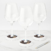 ナミビアのソリティアにある古くて捨てられた#3車 ワイングラスタグ (セット)