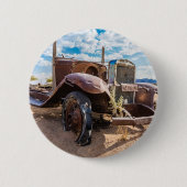 ナミビアのソリティアにある古くて捨てられた#3車 缶バッジ (正面)