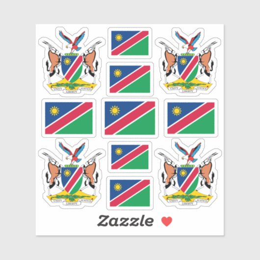 ナミビアの国のシンボル/紋章のコート シール (シート)