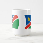ナミビアの国旗マグカップ コーヒーマグカップ (中央)