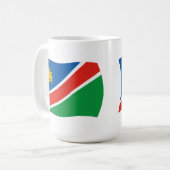 ナミビアの国旗マグカップ コーヒーマグカップ (正面左)