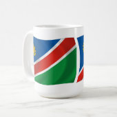 ナミビアの国旗マグ コーヒーマグカップ (正面左)