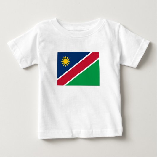 ナミビアの国旗 ベビーTシャツ (正面)