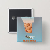 ナミビアの地図 缶バッジ (正面&裏面)