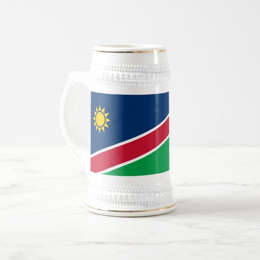 ナミビアの旗 ビールジョッキ (正面左)