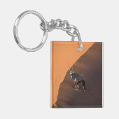 ナミビアの端にあるオリックス キーホルダー (正面左)