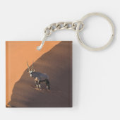 ナミビアの端にあるオリックス キーホルダー (裏面)