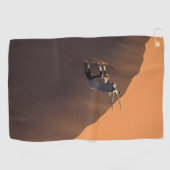 ナミビアの端にあるオリックス ゴルフタオル (横)