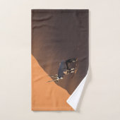 ナミビアの端にあるオリックス バスタオルセット (ハンドタオル)