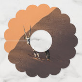 ナミビアの端にあるオリックス ワイングラスタグ (正面)