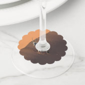 ナミビアの端にあるオリックス ワイングラスタグ (クローズアップ)