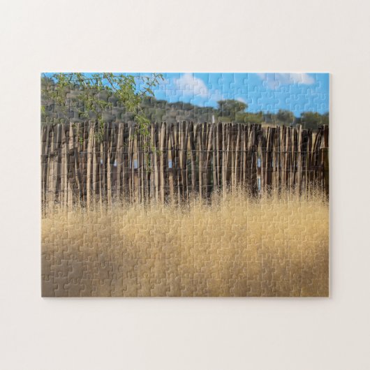 ナミビアアフリカナミビア景観自然草 ジグソーパズル (横)