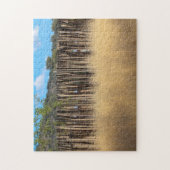 ナミビアアフリカナミビア景観自然草 ジグソーパズル (縦)