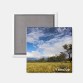 ナミビアアフリカ景観ナミビア自然ブシュフェルト マグネット (正面/裏面)