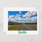 ナミビアウィンドホークロードランドスケープ自然 ポストカード (正面/裏面)