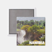 ナミビアクネリバーエプパ滝景観自然 マグネット (正面/裏面)