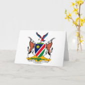 ナミビアコートオブアームズグリーティングカード カード (黄色い花)