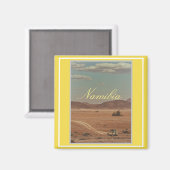 ナミビアサバンナブッシュランドスケープ自然磁石 マグネット (正面/裏面)