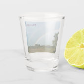 ナミビアダブルレインボー ショットグラス (裏面)