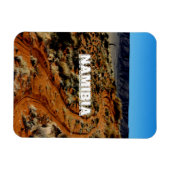 ナミビアティロールナミブデザートランドスケープレッドソイル マグネット (横)