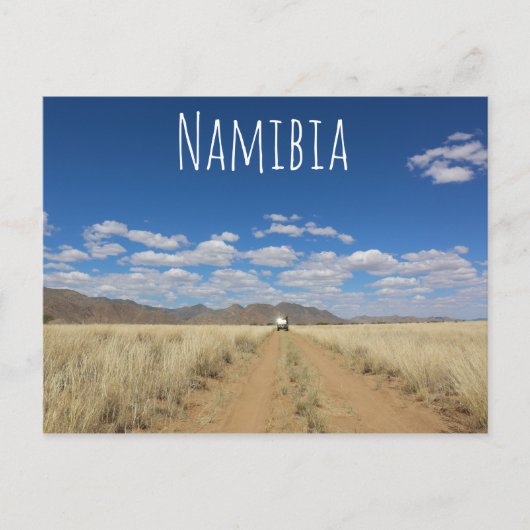 ナミビアマリエンフロスサバンナランドスケープ自然 ポストカード (正面)