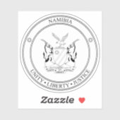 ナミビア共和国の国璽 シール (シート)