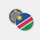 ナミビア国旗とアフリカ – 旅行/スポーツファン マグネット (正面/裏面)