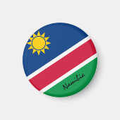 ナミビア国旗とアフリカ – 旅行/スポーツファン マグネット (正面)