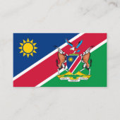 ナミビア国旗とコート・オブ・アームズ、ナミビア国旗 名刺 (正面)