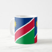 ナミビア国旗のプライドマグカップ コーヒーマグカップ (正面左)