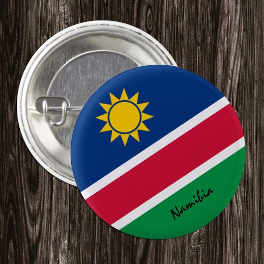 ナミビア国旗のボタン、愛国的なナミビア国旗のファッション 缶バッジ