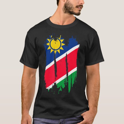 ナミビア国旗のルーツ Tシャツ (正面)