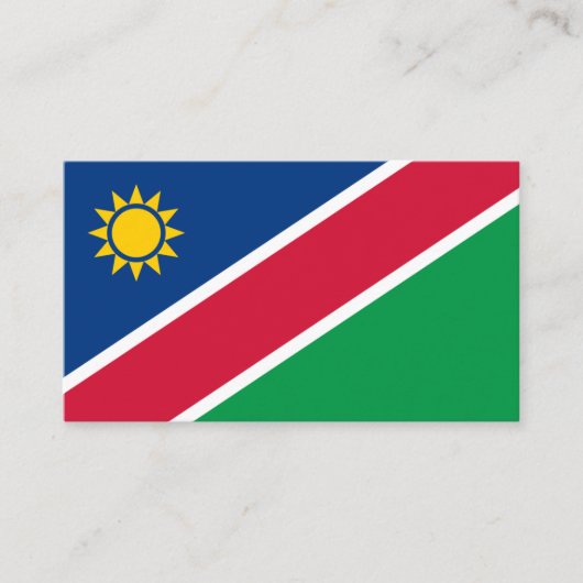 ナミビア国旗、ナミビア国旗 名刺 (正面)