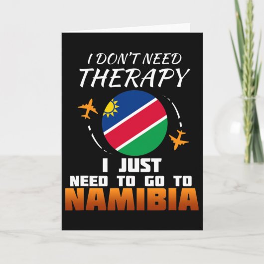 ナミビア国旗 ナミビア フラグ 旅行のお土産 ナミビア カード (正面)